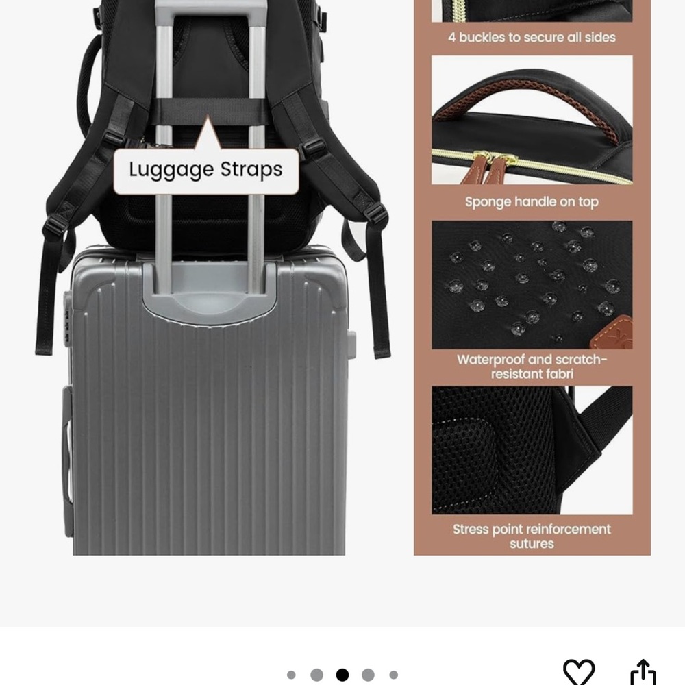 Black Brown cream backpack. Lovevook. - Picture 13 of 13